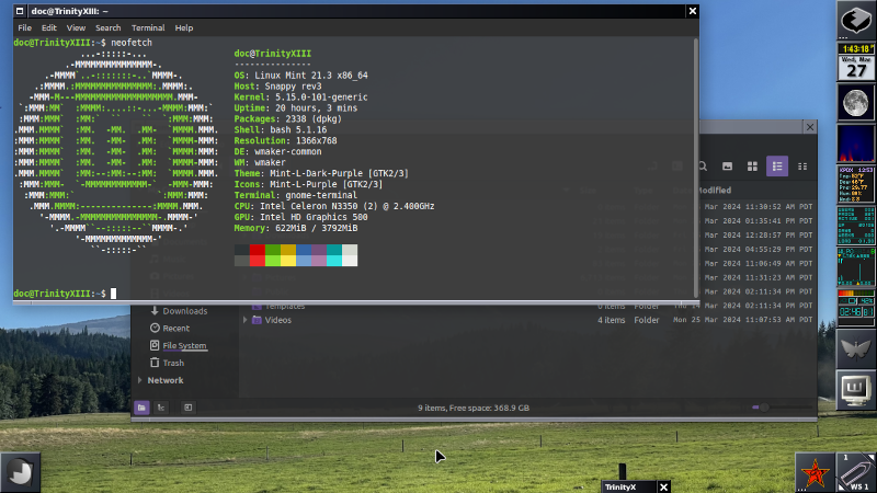 My lil' linux laptop - Part 2. Going old school with Window Maker on Linux Mint 21.3.